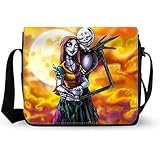 Jack and Sally Print Women Messenger Bags Classic Shoulder Bags Cross Body Bag