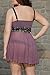 Moonight Women's Sexy Lingerie Mauve Mesh Babydoll Nightwear Dress (4XL)