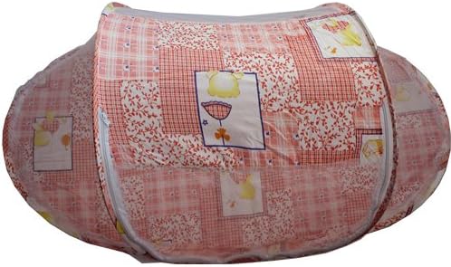 Baby Foldable Bed Mosquito Net Instant Tent Crib Multi-function Children Playpen (Orange)