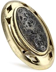 Low Luv by Erin Wasson Large Cut Out Ring with Blackened Lava Stone