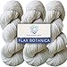 Living Dreams Flax Botanica DK Yarn. Elegant Merino Linen Silk. Cruelty Free & Responsibly Sourced. Pacific Northwest Handmade. Bulk Discount Pack, Pearl