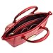 Dasein Faux Buffalo Leather Golden Emblem Weekender Tote, Satchel, Shoulder Bag, Tablet iPad Bag