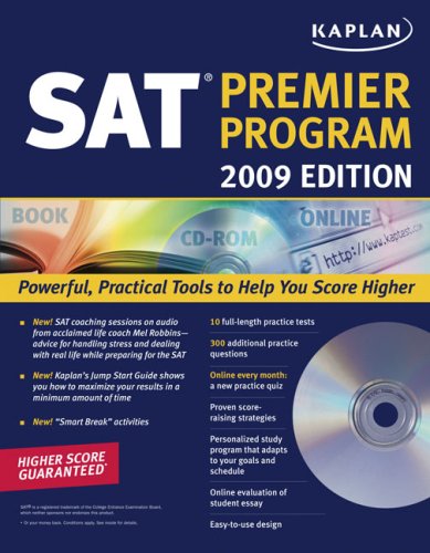 Kaplan SAT 2009 Premier Program (w/ CD-ROM) (Kaplan Sat (Book and CD-Rom)) under Study Guides in The Books Store