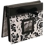 Malden International Baroque Flocked Collection, Postbound Photo Album, Holds 40 5