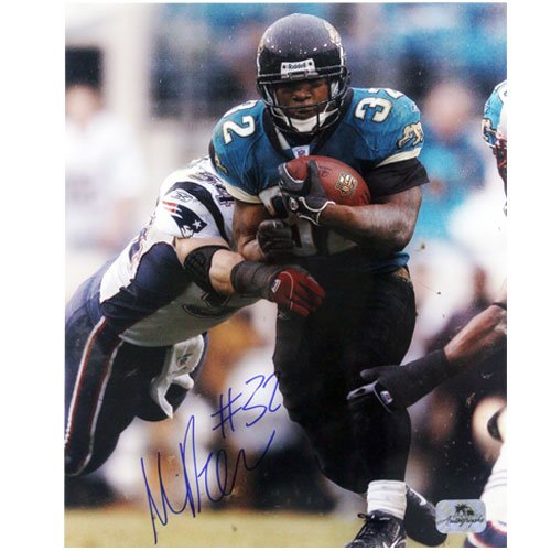 Jacksonville Jaguars #32 Maurice Jones-Drew Autographed 8'' x 10'' Portrait Photograph ''Breaking Tackles''