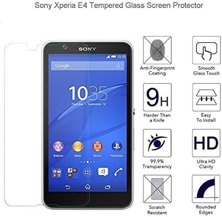 FavourabL® Sony Xperia C4 Premium Ballistic Tempered Glass Screen Protector with Lifetime Replacement Warranty - High Definition (HD) Ultra Clear 99.99% Clarity and Touchscreen Accuracy Smart Film (0.26mm, 2.5D Rounded borders)
