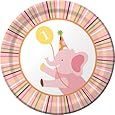 Creative Converting Sweet at One Girls Round Dessert Plates, 8 Per Package