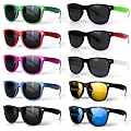 MasQline Wayfarer Sonnenbrille Brille Retro 80er