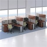 Bush Furniture WC36494-03 - WC36490-03 - AC99801-03 Office-in-an-Hour: Trio of L-Shape Office Suites