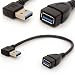 USB 3.0 Extension Cable Angle 90 Degree Adapter Type A Male To Female High Speed Connection, Super fast 5Gbps Data Transfer Sync Charger lead (RIGHT)