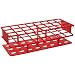 Nalgene 5970-0530 Acetal Plastic Unwire Test Tube Rack for 30mm Test Tubes, Red