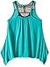 Beautees Girls' Sleeveless Sharkbite Top Necklace