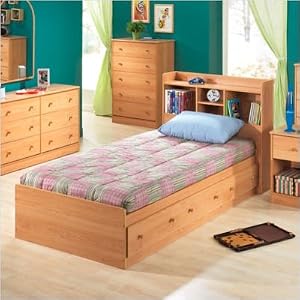 Gilroy Twin Bed in Oak