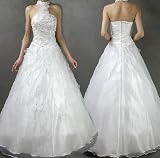 ウェディングドレス.ドレス.Aライン.プリンセス.スレンダー.エンパイア.結婚式.演奏会.二次会.格安.激安.ウエディングドレス.ブライダル・ベール・グローブ・パニエ無料付きA1148 Mサイズ