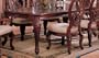 Dining Table with Extension Leaf Cherry Brown Finish
