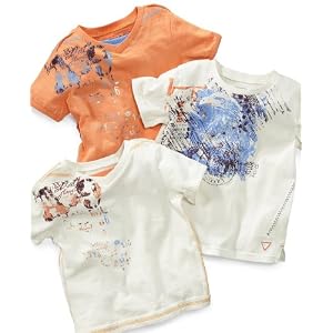 Guess Baby Shirt, Baby Boys Tee Orange 18 months