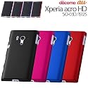 レイ・アウト Xperia acro HD docomo SO-03D/au IS12S用マットコーティングシェル/マットブラックRT-SO03DC4/B