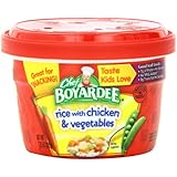 Chef Boyardee Rice with Chicken & Vegetables, 7.25-Ounce Microwavable Bowls (Pack of 12)