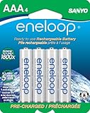 eneloop AAA 1800 cycle, Ni-MH Pre-Charged Rechargeable Batteries, 4 Pack (discontinued by manufacturer)