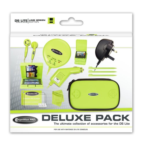 Childrens Toyshop  Video Games : Competition Pro DS Lite Deluxe Accessory Pack: Green (Nintendo DS)