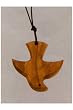 1 and 1/2" Wooden Holy Spirit Necklace - MADE IN ITALY