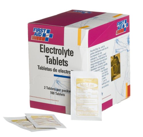 HealthPersonalCare: First Aid Only Electrolyte Tablets, 50 2 packs, 100 Count Boxes Pack of 4