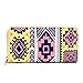 Badiya Women's Floral Canvas Clutch Wallet Cell Phone Zipper Around Long Purse