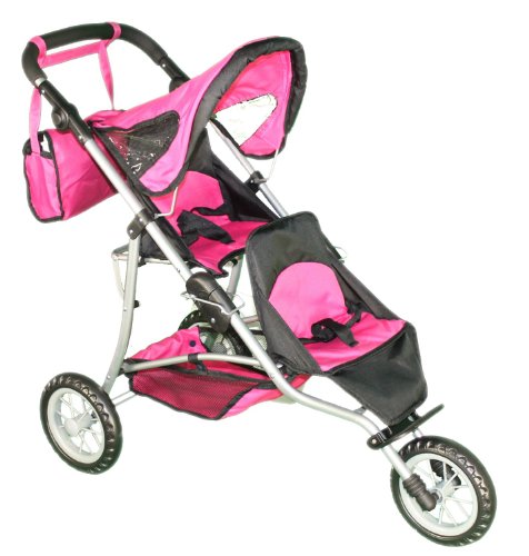 Mommy & Me Doll Twin Stroller and Carriage Bag - 9383-image