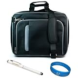 Black Pinn Shoulder Bag Carry Case for Toshiba Thrive 10-inch Android Tablet 8GB 16GB 32GB Toshiba Thrive 4G Executive Laser Stylus Pen with LED Light SumacLife TM WisdomCourage Wristband on sale