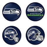 Seattle Seahawks NFL Round Badge 1.75" Badge Bottle Opener Keychain at Amazon.com