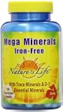 Nature's Life Veg Capsules, Mega  Minerals, Iron Free, 100 Count