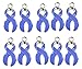 Ribbons for a Reason Awareness Ribbon Charm, Periwinkle, 10 Piece