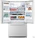 Samsung : RF266ABWP 26 cu. ft. French-Door Refrigerator - White Pearl image