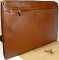 New gents Visconti brown leather folio wallet bag 18238