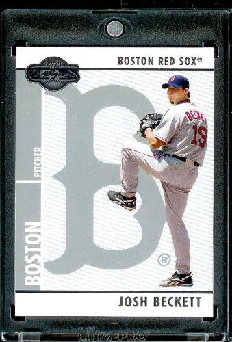 2008 Topps Co-Signers # 14 Josh Beckett - Boston Red Sox - Premium Baseball Card in Protective Screw Down Display
