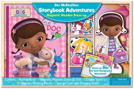 Bendon Doc McStuffins Magnetic Dress-Up and Storybook Set (50-Piece)