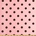 54'' Wide Premier Prints Polka Dot Pink/Brown Fabric By The Yard