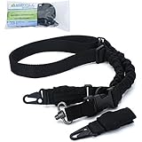 Yahill(TM) Multi-Use 2 Point 2-IN-1 Rifle Gun Sling & Extra 1'' QD Sling Mount Adjustable Strap Cord for Outdoor Sports, Hunting
