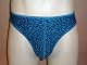 Save  Mens BLUE LEOPARD Thong / Flatlock Front Supplies Are Running Out