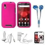 Pink Protective Silicone Skin for Motorola Droid Bionic XT865 (Verizon Wire ....