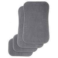 Kraco C1804GRY Grey Value Carpet Mat - 4 Piece