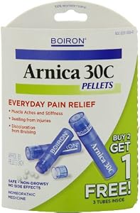 Boiron Homeopathic Medicine Arnica for Muscle Relief, 30C Pellets, 3- 80 Pellet Tubes (Pack of 2)