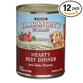 HARMONY FARMS Food for Dogs, 12.5-Ounce Cans (Pack of 12)