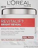 L'Oreal Paris Revitalift Bright Reveal Peel Pads, 30  Pre-Soaked Pads