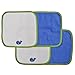 Neat Solutions Solid Woven Terry Washcloth Set, Blue Whale, 4-Count