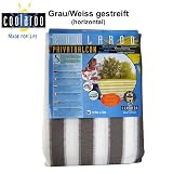Coolaroo Balkonumspannung, Balkonverkleidung aus HDPE Strickgewebe - 0,9x5m - Farbe Grau/Weiss
