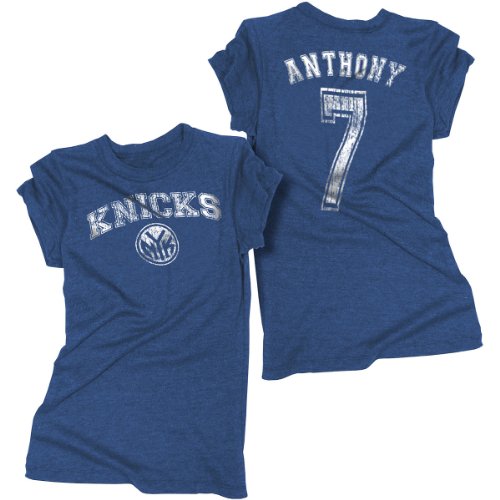 5Th & Ocean New York Knicks Carmelo Anthony Womens Tri-Blend T-Shirt Medium