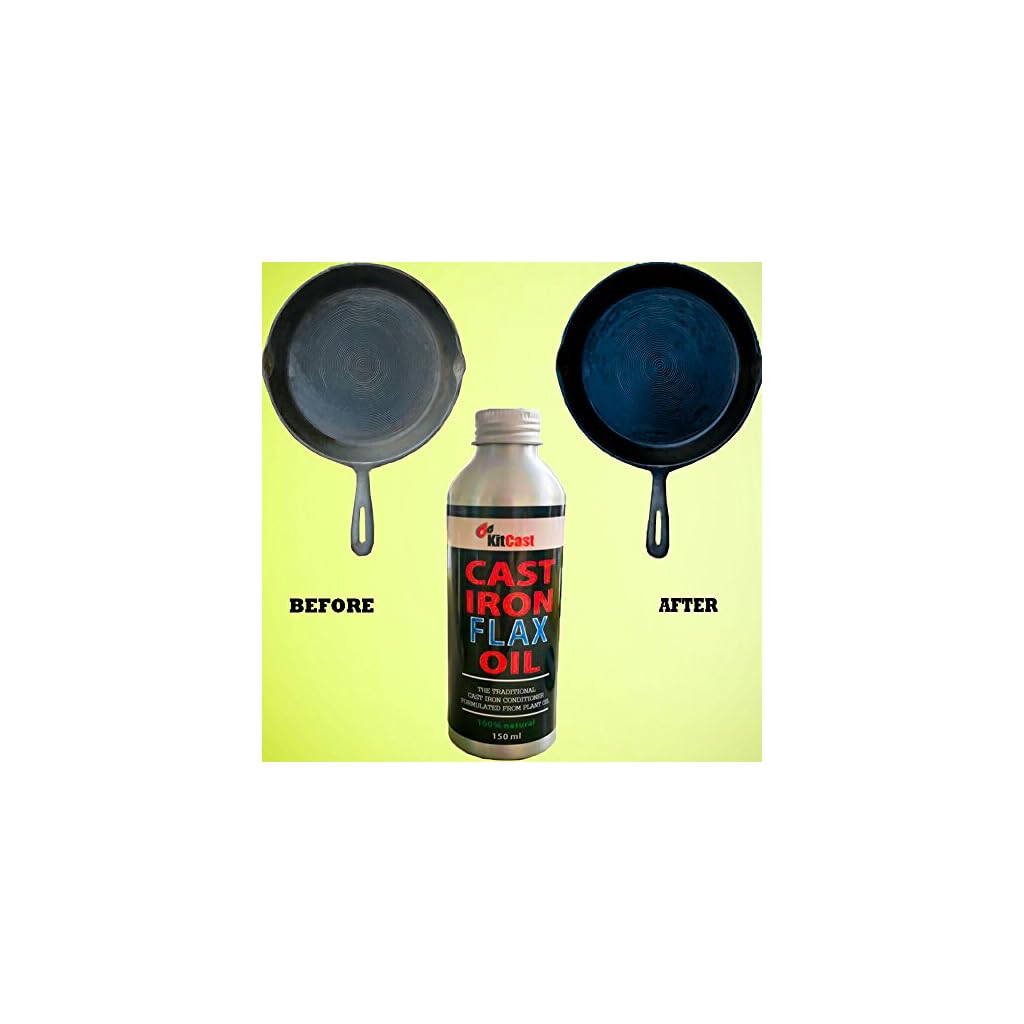 KitCast Traditional Cast Iron Conditioner or Cast Iron Oil for Cast