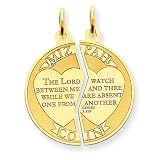 Mizpah Coin Charm 14kt Yellow Gold.14k 18