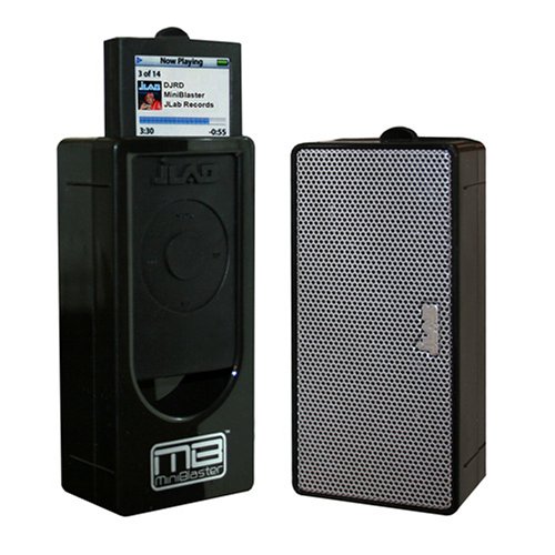 JLab Audio Miniblaster Portable Speaker for iPod nano 2G (Black)